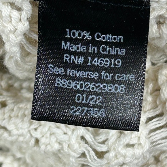 Simply Vera Women's Medium Cotton Crewneck Sweater Vera Wang - Picture 8 of 10